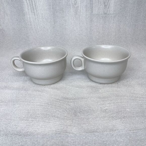 4x Pfaltzgraff Yorktowne Stoneware 1Y Flat Mug Vintage USA Castle Mark - Picture 4 of 15